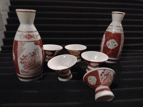 Saki Set,  Vintage Matsubara  7 Pc Set