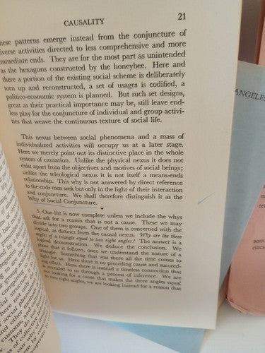 Social Causation By R.M Mac Iver 1942 first Edition HC Sociology