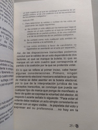 Defensa Jurídica Del Voto Por Carlos Emilio Arenas Bátiz -2000 -PB -