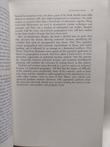 Industrial Location: An Economic Geographical Analysis by David Smith - 1981 HC