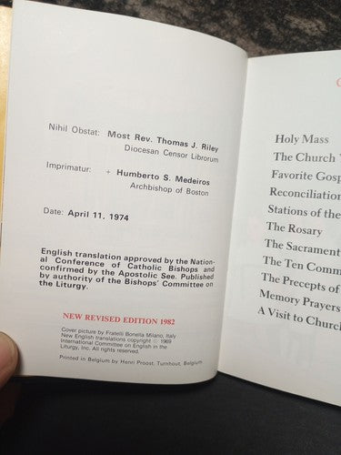 Celebrate the Eucharist Marian Children’s Mass Book 1982