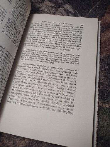 Nationalism in Colonial Africa by Thomas Hodgkin -1957 Hardcover -Africa History