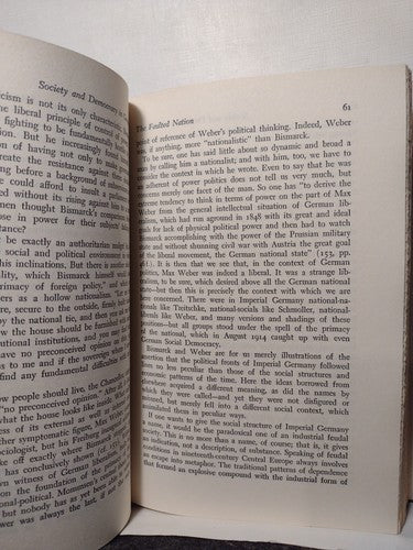 Society And Democracy In Germany By Ralf Dahrendorf -1967 -HCw/DJ