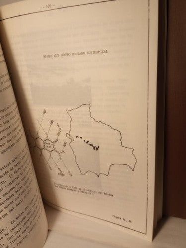 Mapa Ecologico De Bolivia By Q. Unzueta 1975 9 Maps Scarce