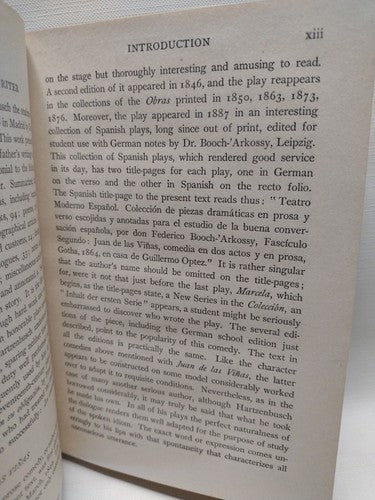 Juan De Las Viñas, Juan Hartzenbusch -1919 -HCnoDJ -Spanish Literature