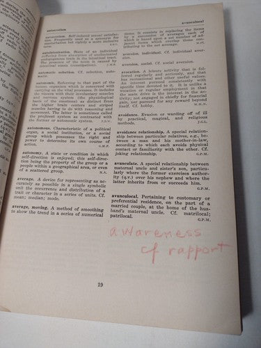 Dictionary of Sociology by Henry Fairchild -hardcover -1944 -Vintage Sociology