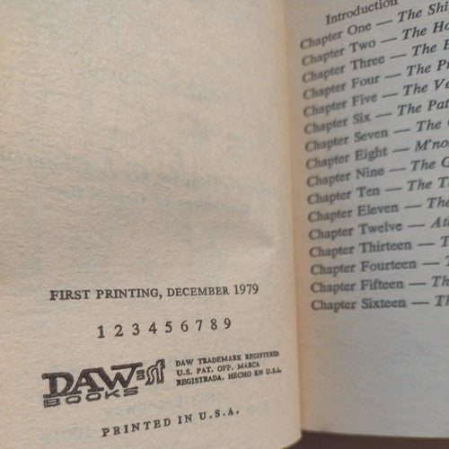 The Golden Gryphon Feather by RICHARD PURTILL -1st DAW Paperback -1979