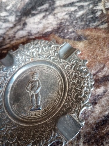 Vintage European  Ashtray Manneken Pis Brussels Bruxelles Belgium