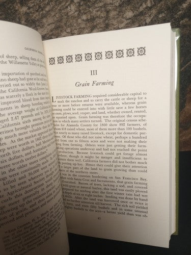 Gates, Paul California Ranchos and Farms 1846-1862 HCwDj