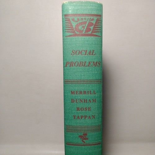 Social Problems by Francis Merrill –1950 -HCnoDJ -1st Edition -Sociology