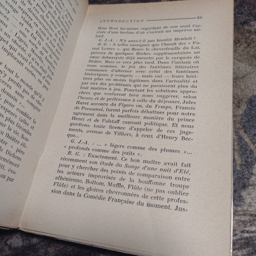 Letters to Two Friends by Claude Debussy -Vintage Paperback -French -1942