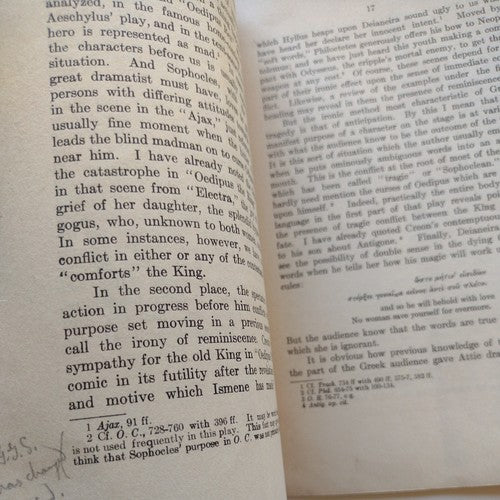 Dramatic Irony By G.G. Sedgewick -Rare Academic Folio -1925 -ExLibris H.R. Patch