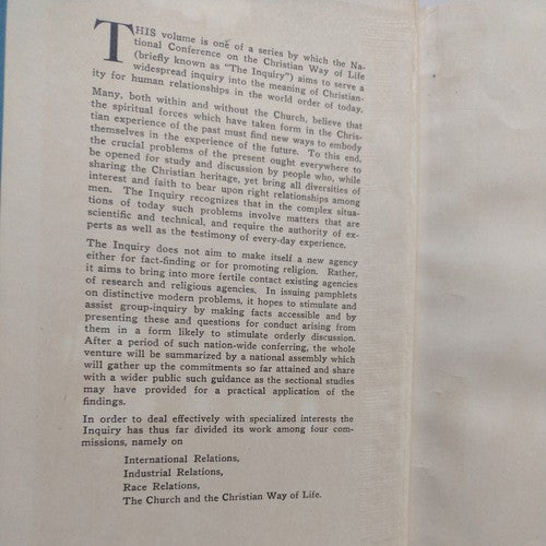 And Who Is My Neighbor? by Rhoda E.McCulloch -1924 -Hardcover -Social Science
