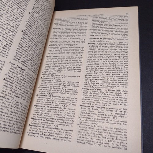 Dictionary of Philosophy by Dagobert Runes -1960 -Hardcover -Vintage Philosophy
