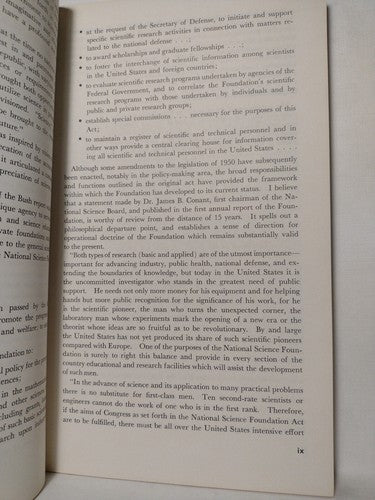 National Science Foundation: 15th Annual Report For The Fiscal Year 1965 -PB