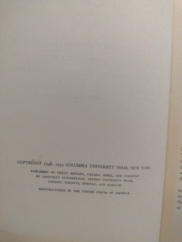 Chapters In Western Civilization: Volume 1 By Columbia University Press -1954 HC