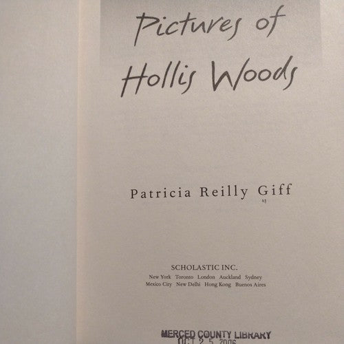 Pictures of Hollis Woods by Patricia Reilly Giff (Hardcover)