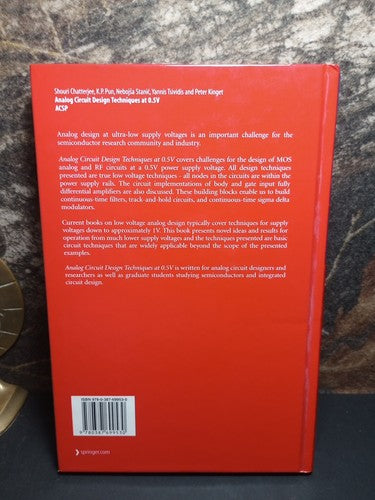 Analog Circuit Design Techniques at 0.5V, Hardcover by Chatterjee, Shouri; Pu...