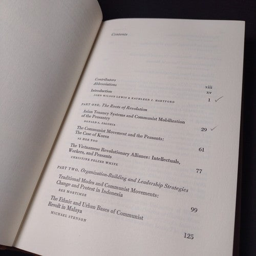 Peasant Rebellion & Communist Revolution In Asia by John Wilson Lewis -HC 1974