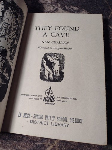 They Found a Cave by Nan Chauncy -Hardcover -1961 -1st American Edition -Vintage
