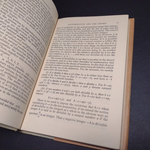 The Higher Arithmetic by H. Davenport -Hardcover -1952 -1st Publishing vg