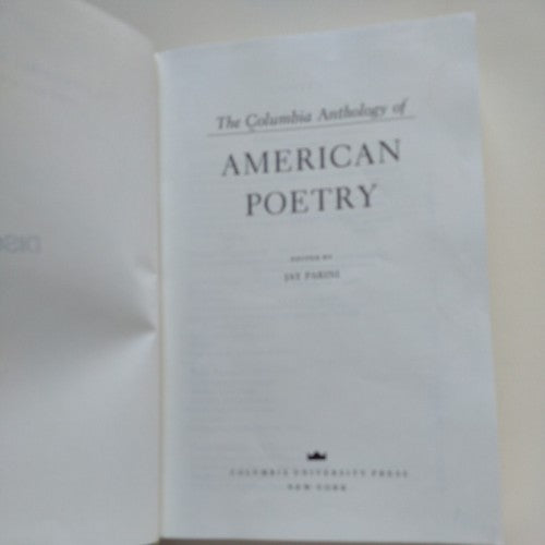 The Columbia Anthology of American Poetry by Jay Parini (1995, Hardcover).