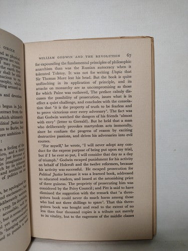 Home University Library: Shelley, Godwin And Their Circle By H. N. Brailsford