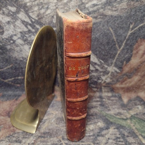 De Trop by Zenaide Fleuriot Leather Hardcover  1888 French antique satire