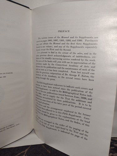 A Manual Of Middle English, 1050-1400 Fifth Supplement by John Wells -1932 -HC