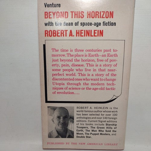 Beyond This Horizon by Robert A. Heinlein 4th Signet printing 1948 Paperback