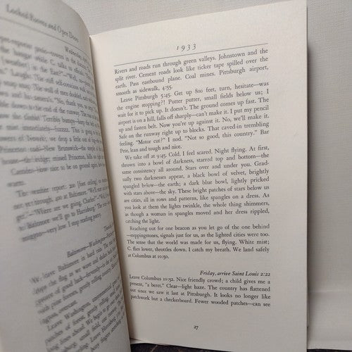 Locked Rooms and Open Doors by Anne Morrow Lindbergh -1st Ed. Hardcover -1974