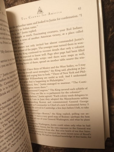 Katherine Kurtz TWO CROWNS FOR AMERICA  1st Edition 1st Printing HCwDJ