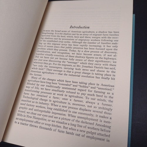 Ill Fares The Land: Migrants and Migratory Labor in the United States -HC 1967