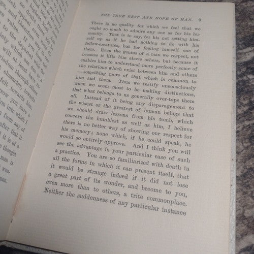 The True Rest and Hope of Man by Frederick Maurice -Circa Late 1800's-1900's HC