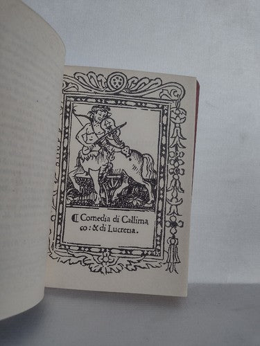Bibliotheca Romanica 123: Mandragola Por Machiavelli -Undated -Hardcover -Italia