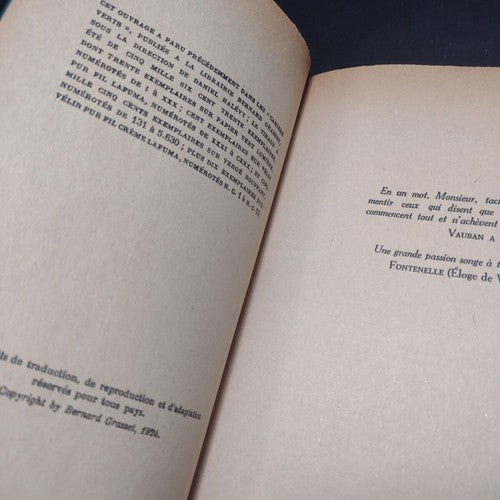 Vauban, Daniel Halevy -1924 French Paperback -Ex libris Copy