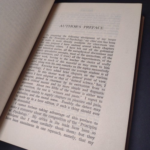 The Living Library: Psychology by William James -Hardcover -1948 -Psychology