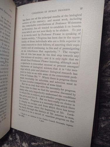 Social Evolution by Benjamin Kidd -1895 New Edition -Hardcover -Social Science