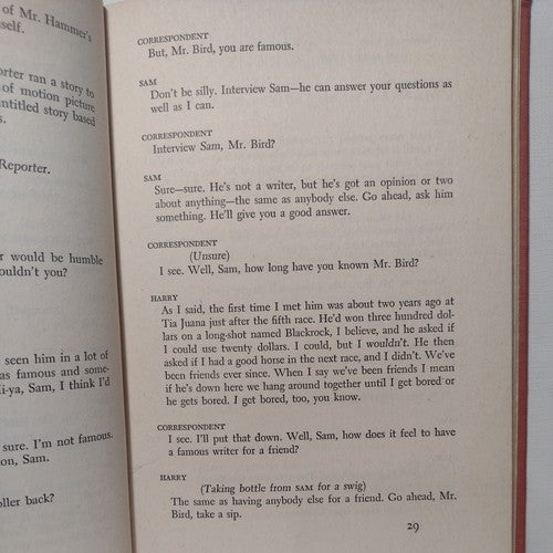 GET AWAY OLD MAN: A Play in Two Acts by William Saroyan -1944 -1st Ed Hardcover
