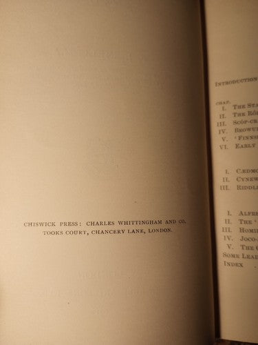 1912 The Age Of Alfred  By F.j. Snell Vgc Exlibris