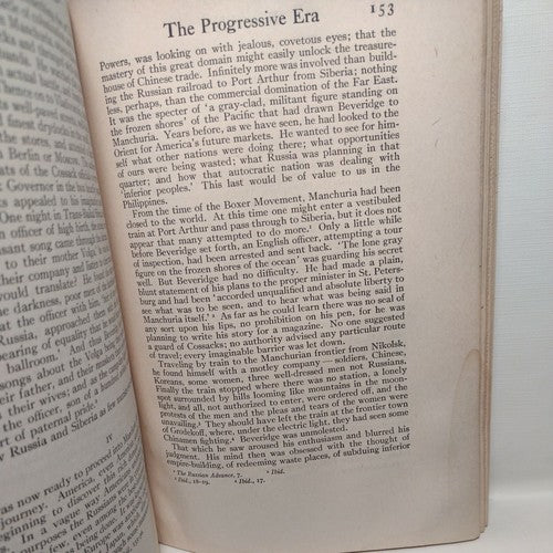 Beveridge And The Progressive Era By Claude M. Bowers (1932) First Edition