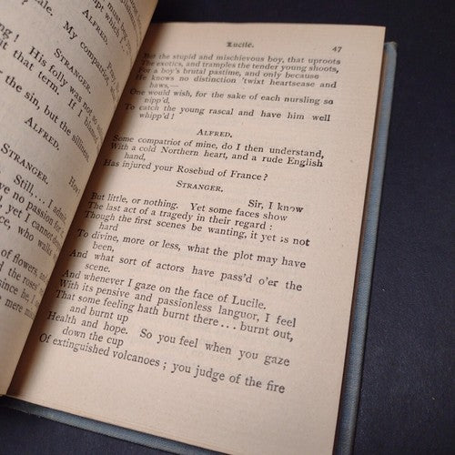 Lucille by Owen Meredith -Electric Edition -Hardcover -Circa 1890's Printing