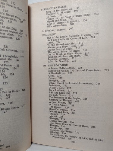 Leaves Of Grass By Walt Whitman -1954 -Trade PB -14th Print -Classic Poetry