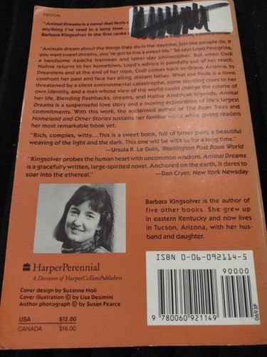 Animal Dreams by Barbara Kingsolver (1991, Trade Paperback