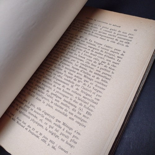 Madame De Lafayette En Menage, Emile Magne -French Paperback -1926 -Ex Libris