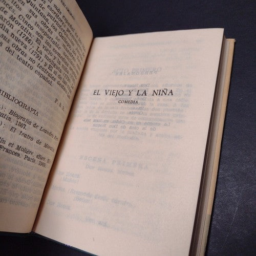 Teatro Completo Por Leandro F. De Moratin -Hardcover -3rd Edition -1963