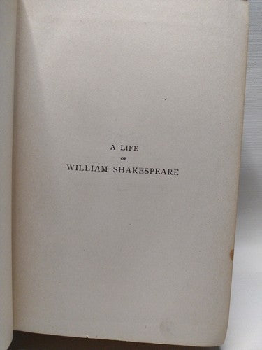 A LIFE OF WILLIAM SHAKESPEARE BY SIDNEY LEE -1916 -Hardcover No DJ -New Edition