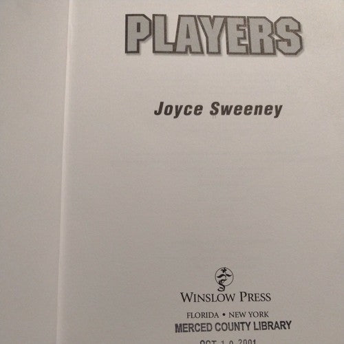 Players by Joyce Sweeney (2000, Hardcover) first Edition