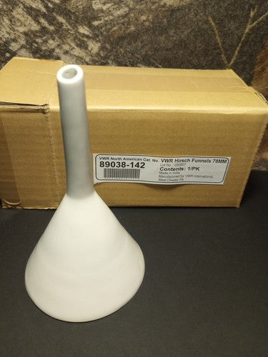 Hirsch Ceramic Funnel 78mm 89038-142 New in Box vwr