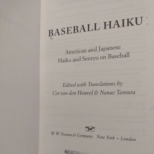 Baseball Haiku: The Best Haiku Ever Written about the Game by Nanae Tamura -2007
